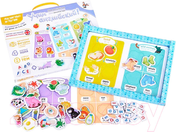 Изображение товара Развивающая игра Десятое королевство Магнитные истории. Учим английский /01685 (дополнительный набор)