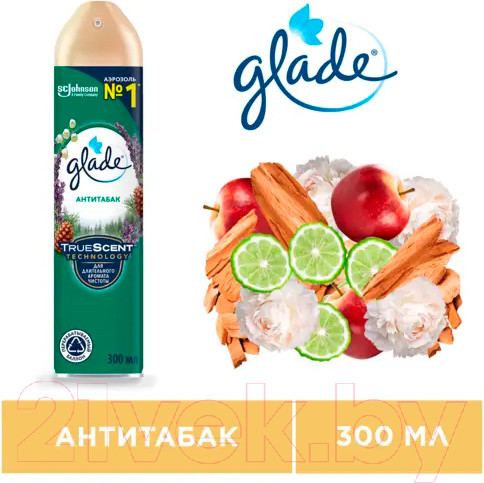 Изображение товара Освежитель воздуха Glade Антитабак (300мл)