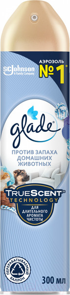 Изображение товара Освежитель воздуха Glade Oust. Против запаха домашних животных (300мл)