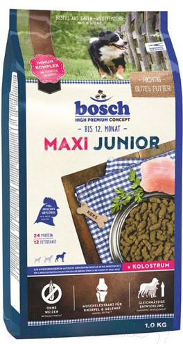 Изображение товара Сухой корм для собак Bosch Petfood Maxi Junior (1кг)