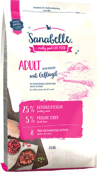 Изображение товара Сухой корм для кошек Bosch Petfood Sanabelle Adult Poultry (2кг)