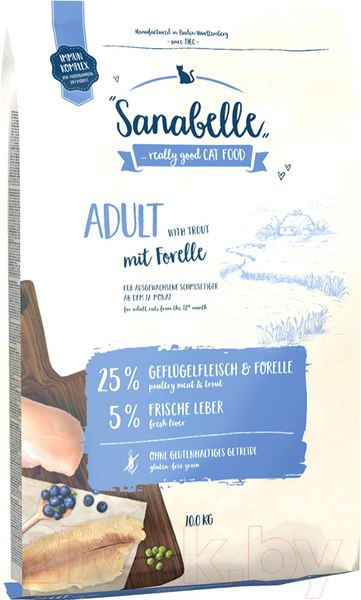 Изображение товара Сухой корм для кошек Bosch Petfood Sanabelle Adult Trout (10кг)