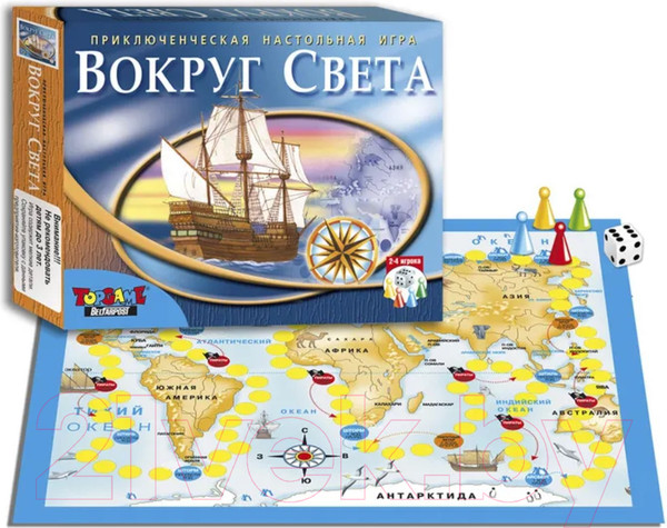 Изображение товара Настольная игра Topgame Вокруг света / 01248
