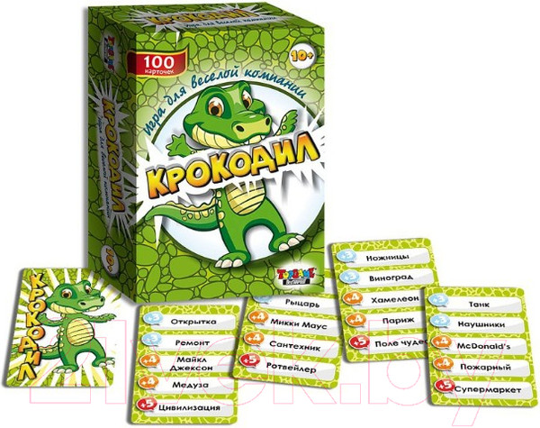 Изображение товара Настольная игра Topgame Крокодил 100 карточек / 01229