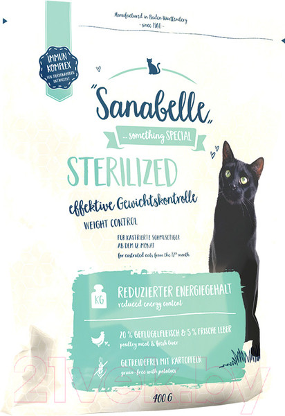 Изображение товара Сухой корм для кошек Bosch Petfood Sanabelle Sterilized (400г)