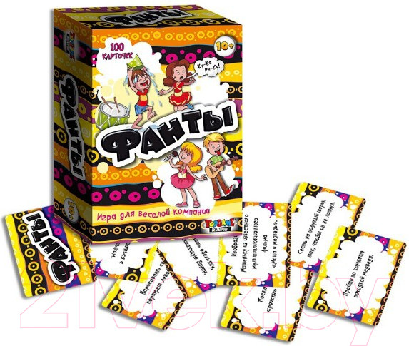 Изображение товара Настольная игра Topgame Фанты 100 карточек / 01231