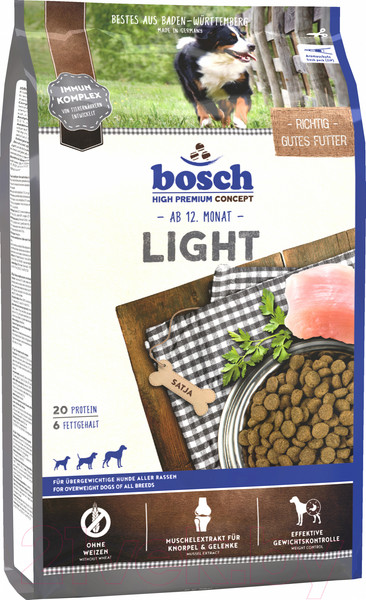 Изображение товара Сухой корм для собак Bosch Petfood Light (1кг)