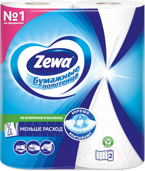 Изображение товара Бумажные полотенца Zewa 1x2рул