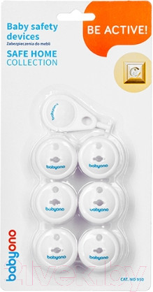 Изображение товара Набор заглушек для розеток BabyOno 950 (6шт)