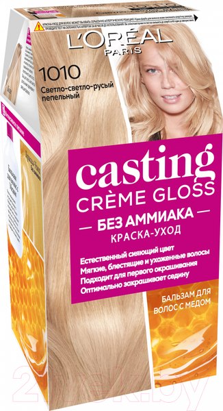 Изображение товара Крем-краска для волос L'Oreal Paris Casting Creme Gloss 1010 (светло/светло-русый/пепельный)