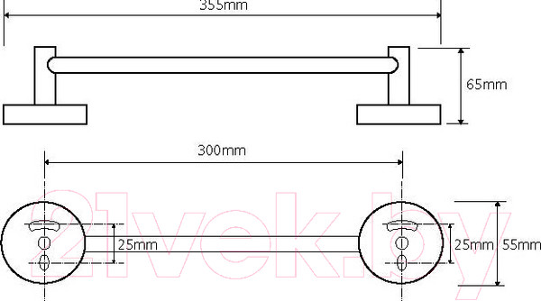 Изображение товара Держатель для полотенца Bemeta 104104012