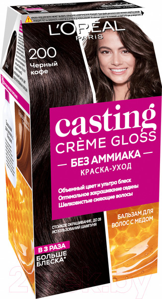 Изображение товара Крем-краска для волос L'Oreal Paris Casting Creme Gloss 200 (черный кофе)