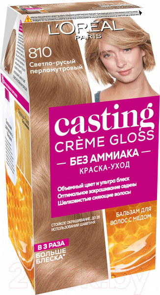 Изображение товара Крем-краска для волос L'Oreal Paris Casting Creme Gloss 810 (светло-русый перламутровый)