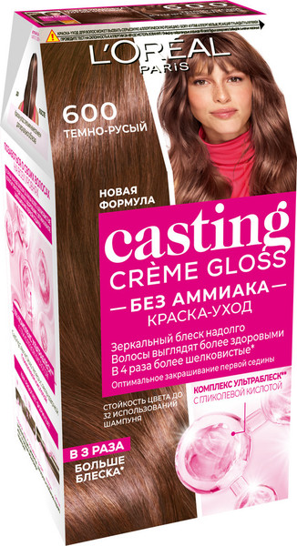 Изображение товара Крем-краска для волос L'Oreal Paris Casting Creme Gloss 600 (темно-русый)