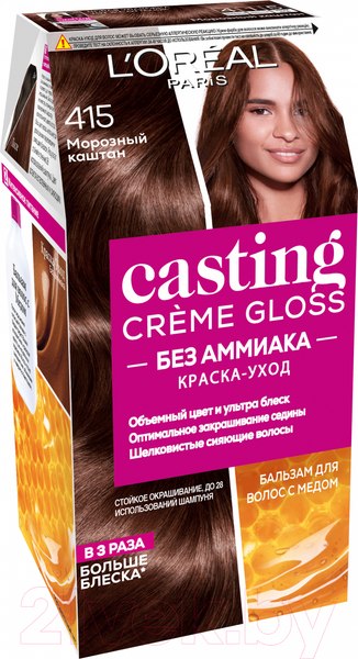 Изображение товара Крем-краска для волос L'Oreal Paris Casting Creme Gloss 415 (морозный каштан)