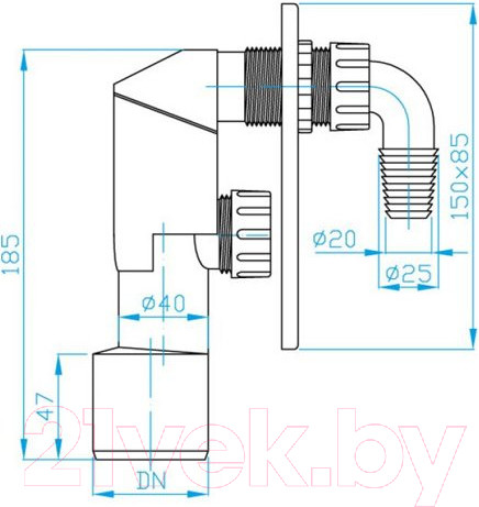 Изображение товара Сифон Plast Brno EPPC450