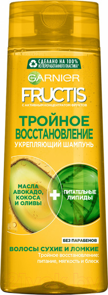 Изображение товара Шампунь для волос Garnier Fructis Тройное восстановление укрепление (400мл)