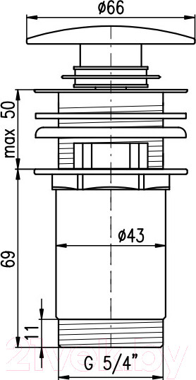 Изображение товара Донный клапан Slezak RAV MD0485