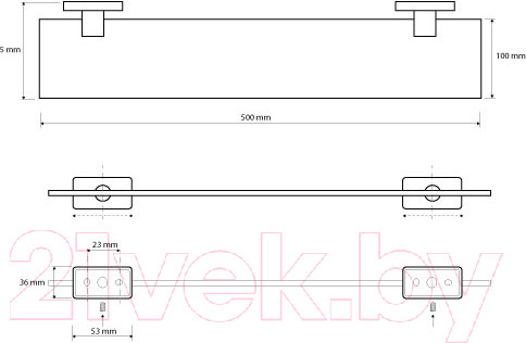 Изображение товара Полка для ванной Bemeta 153102042