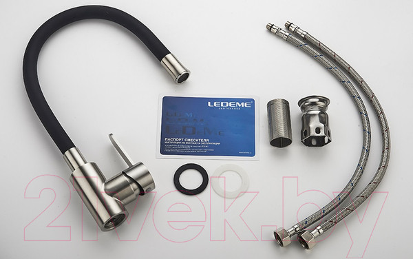 Изображение товара Смеситель Ledeme L74004-2 (черный)