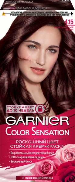 Изображение товара Крем-краска для волос Garnier Color Sensation Роскошный цвет 4.15 (благородный рубин)