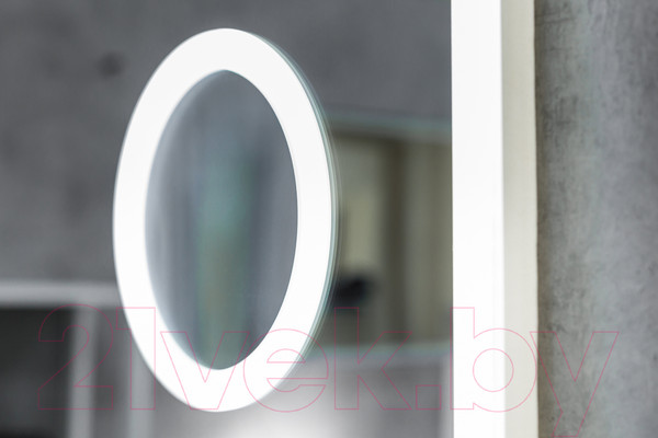 Изображение товара Зеркало Континент Bliss Led 100x70 (с линзой и часами)