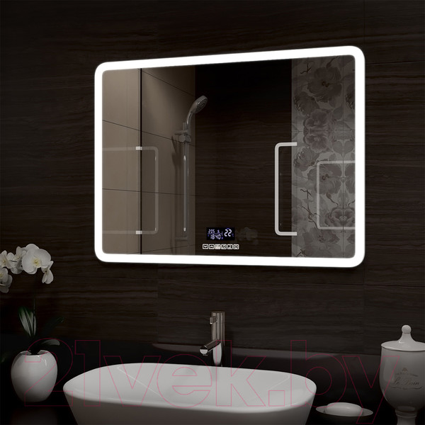 Изображение товара Зеркало Континент Demure Led 90x70 (с музыкальным блоком, подогревом)