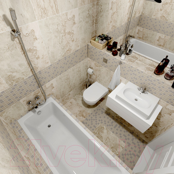 Изображение товара Плитка Kerranova Shakespeare Light Beige K-4003/SR (600x600)