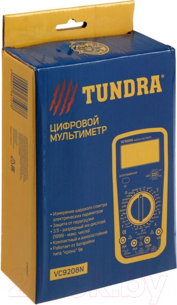 Изображение товара Мультиметр цифровой Tundra VC9208N (2768107)