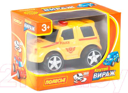 Изображение товара Автомобиль игрушечный Полесье Крутой Вираж полиция / 78902