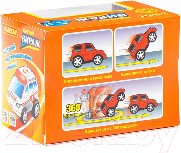 Изображение товара Автомобиль игрушечный Полесье Крутой Вираж полиция / 78902