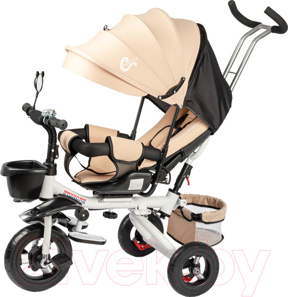 Изображение товара Трехколесный велосипед с ручкой Sundays SJ-BT-39 (бежевый)