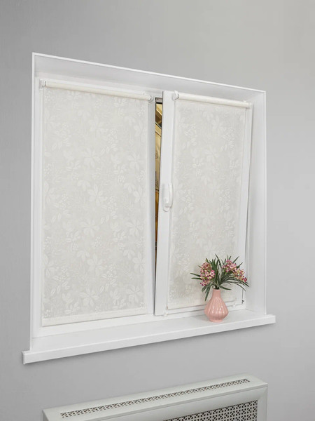 Изображение товара Рулонная штора Lm Decor Флауэр LM 45-01 67x160 (светло-серый)