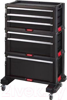 Изображение товара Тележка инструментальная Keter Set 6 Drawer / 237786 (черный)