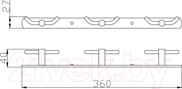 Изображение товара Крючок для ванной Slezak RAV Colorado COA0105