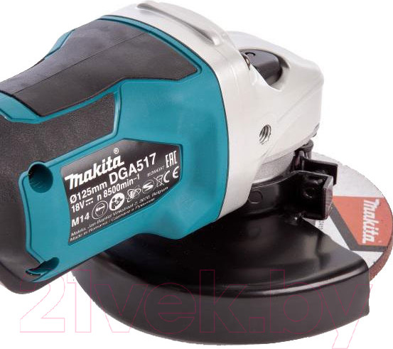 Изображение товара Профессиональная угловая шлифмашина Makita DGA517Z