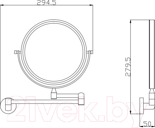 Изображение товара Зеркало косметическое Slezak RAV Colorado COA1100