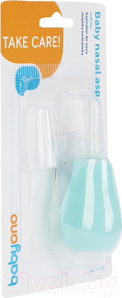 Изображение товара Аспиратор детский BabyOno Для носа с пластиковым наконечником 043 (бирюза)