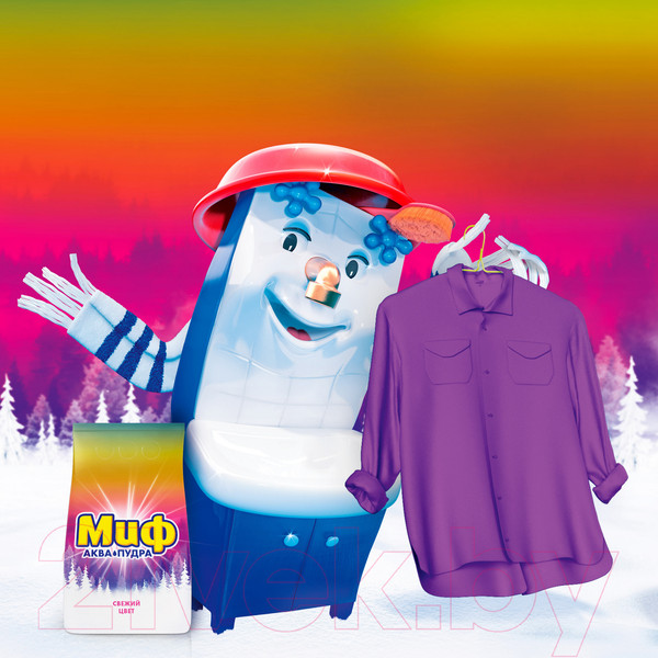 Изображение товара Стиральный порошок Миф Cвежий цвет 3 в 1 (2кг)