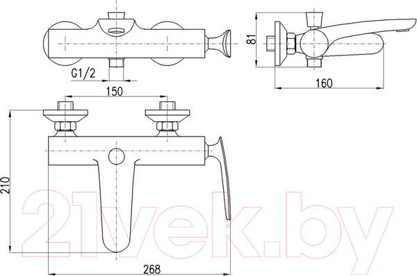 Изображение товара Смеситель Slezak RAV Tigris TG154.5