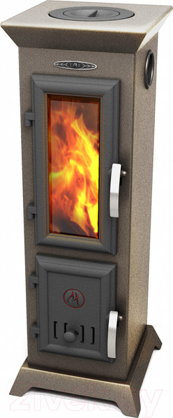 Изображение товара Печь отопительно-варочная ТМФ Статика Тетра Мини (черная бронза)