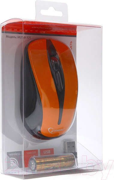 Изображение товара Мышь Gembird MUSW-325-O (оранжевый)