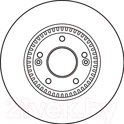 Изображение товара Тормозной диск TRW DF6108S