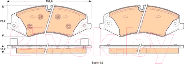 Изображение товара Тормозные колодки TRW GDB1898