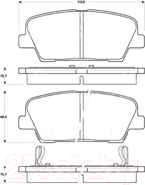 Изображение товара Тормозные колодки TRW GDB3499