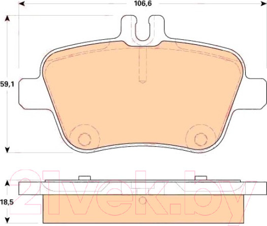 Изображение товара Тормозные колодки TRW GDB1920
