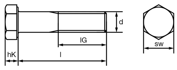 Изображение товара Болт Forch Шестигранный 100110120