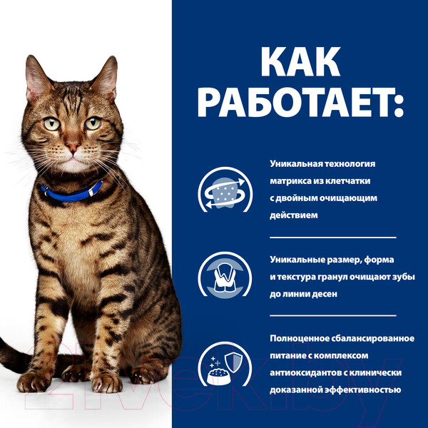 Изображение товара Сухой ветеринарный корм для кошек Hill's Prescription Diet Dental Care t/d Chicken (1.5кг)