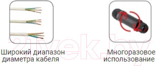 Изображение товара Кабельный коннектор EKF FreeTools plc-uac-cb3T
