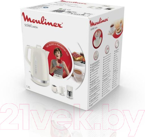 Изображение товара Электрочайник Moulinex Soleil BY320A30 (бежевый)